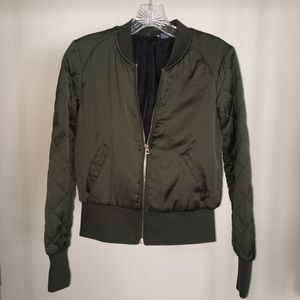 Army green H&M bomber!